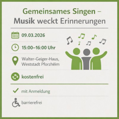 Gemeinsames Singen mit Veeh-Harfen im Walter-Geiger-Haus